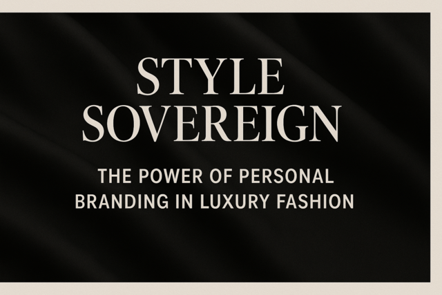 Style Sovereign: The Power of Personal Branding in Luxury Fashion